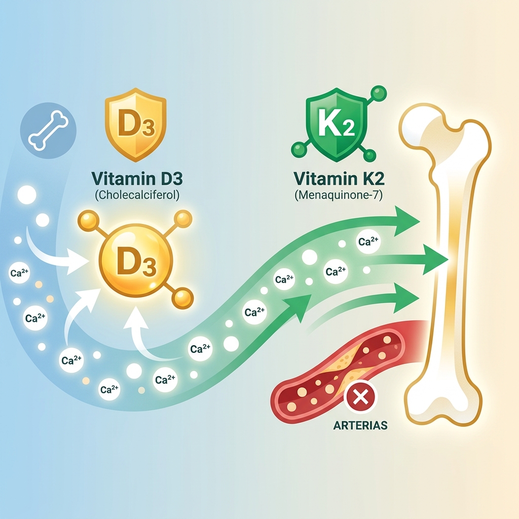Beneficios de la vitamina D3 para inmunidad, huesos y hormonas