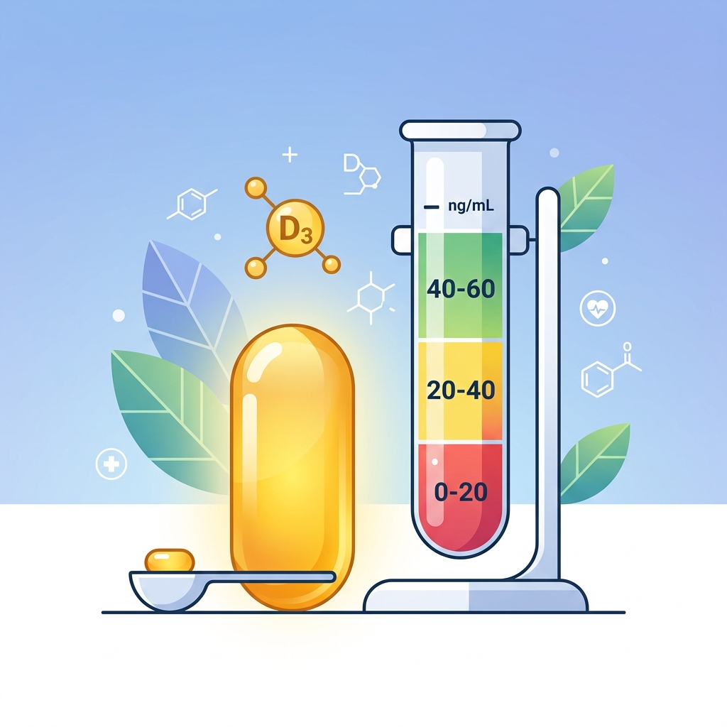 Dosis de vitamina D3 según nivel en sangre